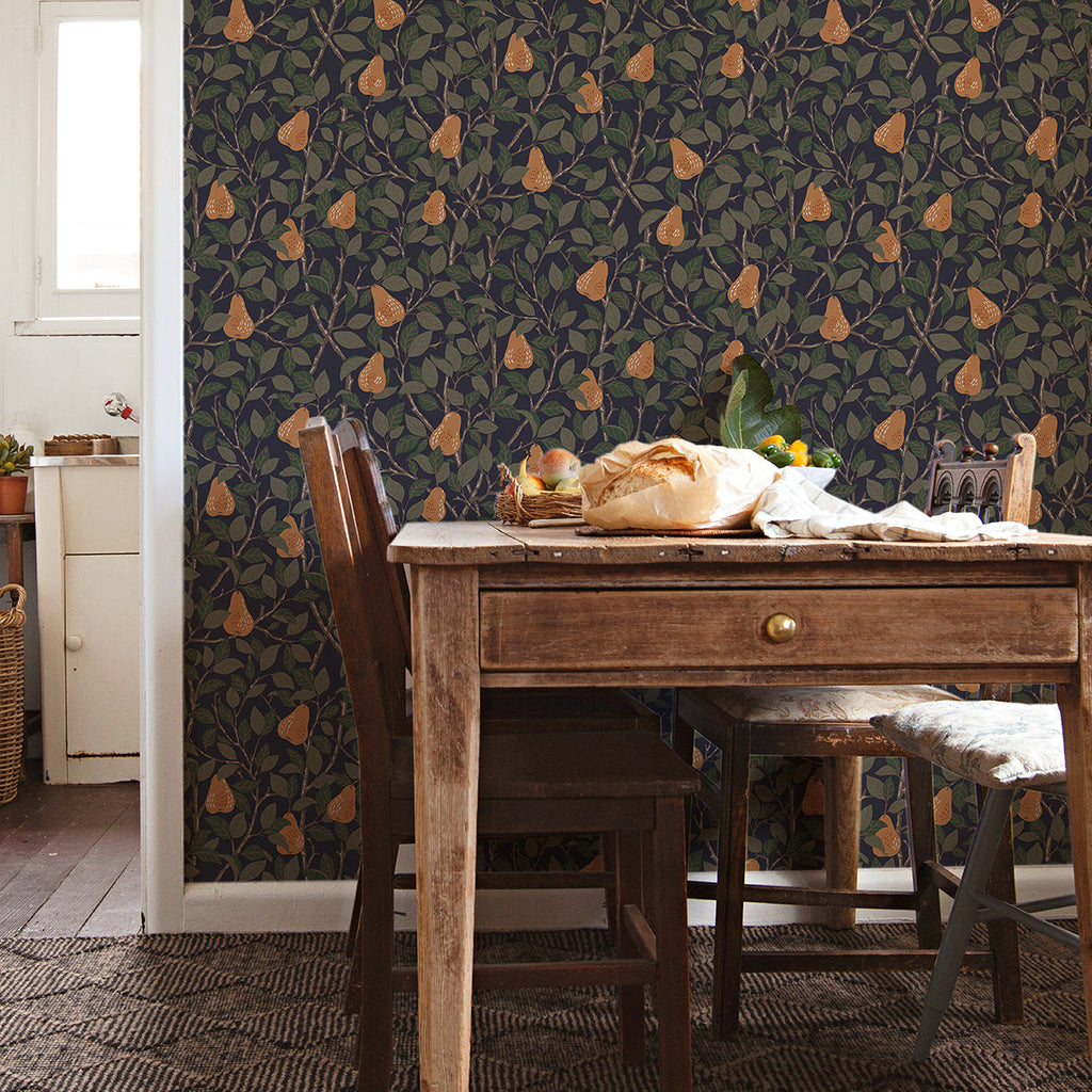 Pirum Pear Wallpaper wallpaper detail or room view