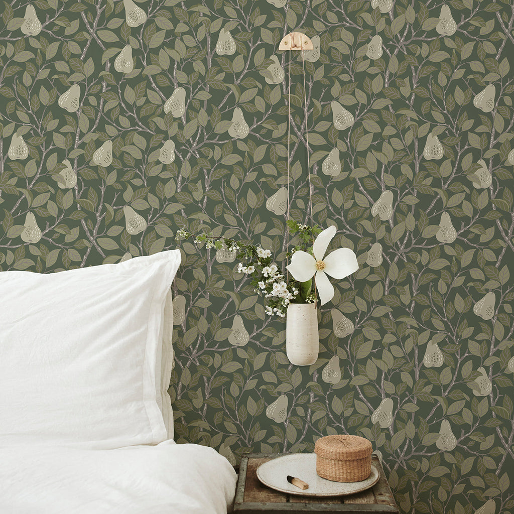Pirum Pear Wallpaper wallpaper detail or room view