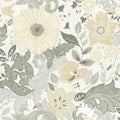 Victoria Floral Nouveau Wallpaper in Pastel