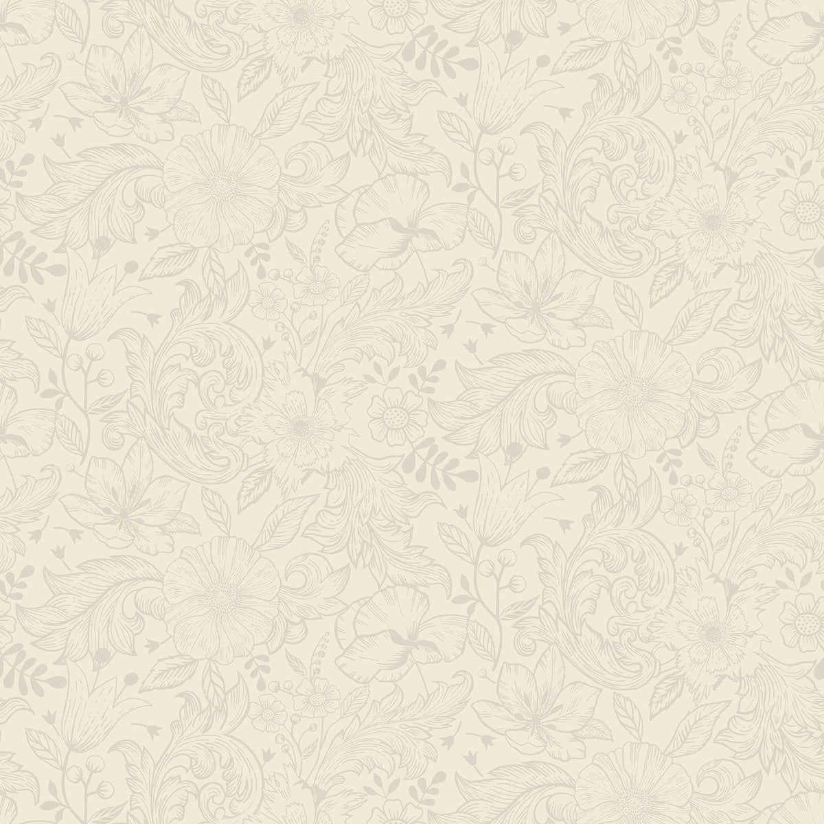 Wilma Wallpaper in White