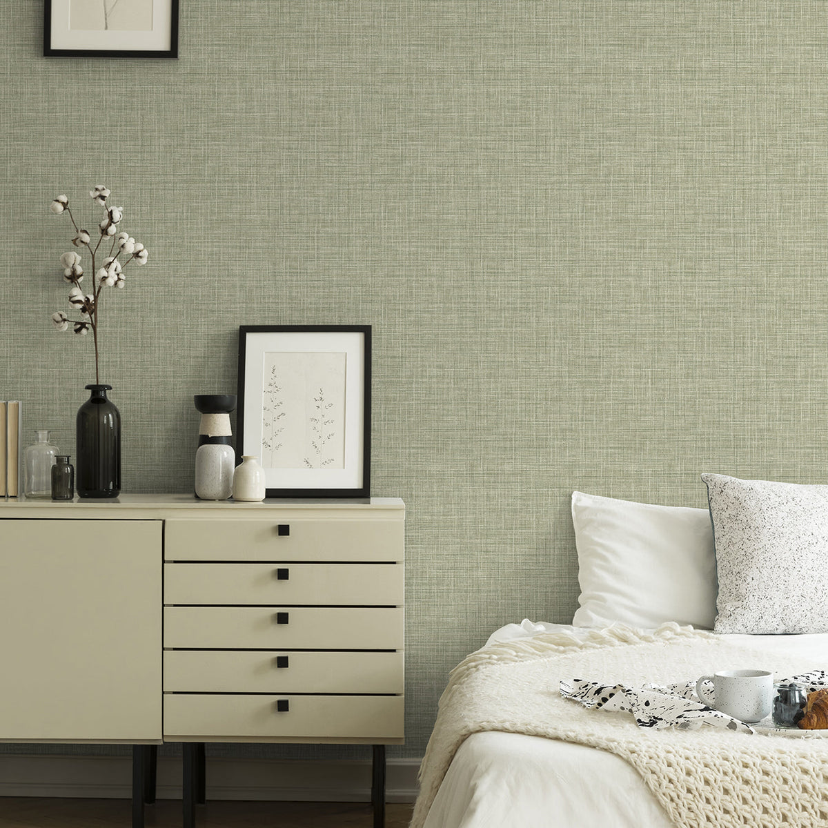 Tuckernuck Linen Wallpaper wallpaper detail or room view