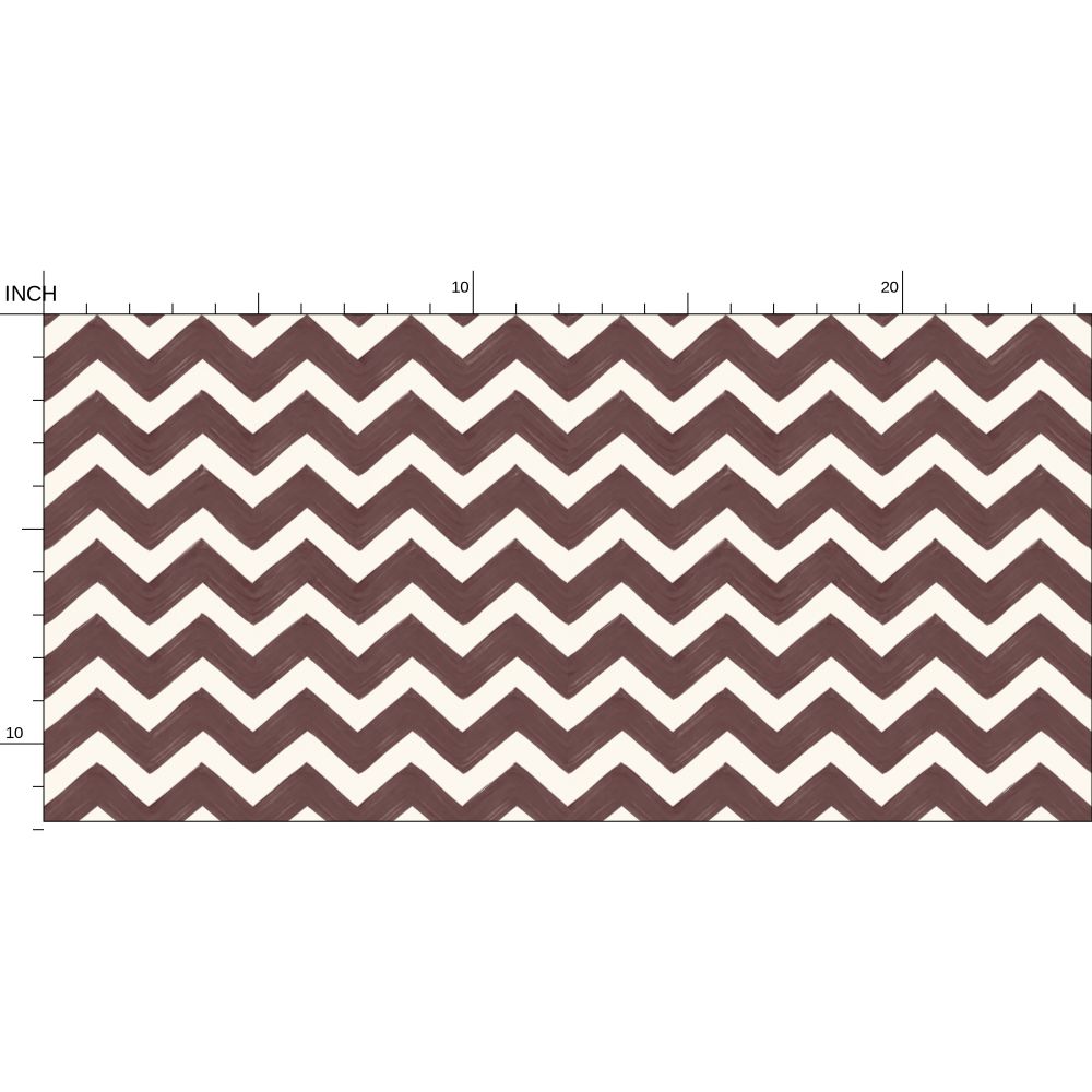 ZIG ME UP — CORDOVAN CHEVRON WALLPAPER