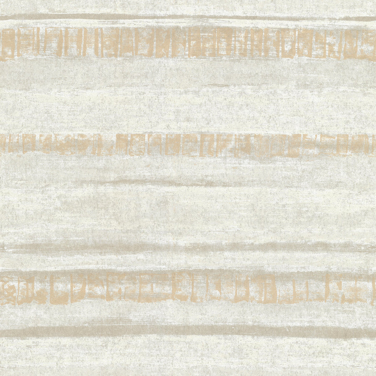 Rakasa Distressed Stripe Wallpaper in Gold
