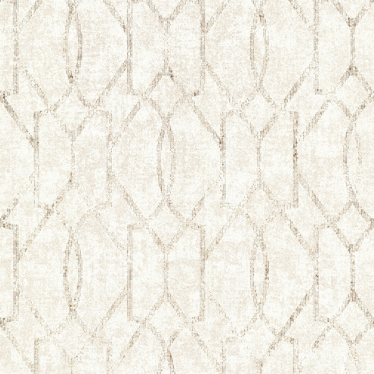 Ziva Trellis Wallpaper in Cream