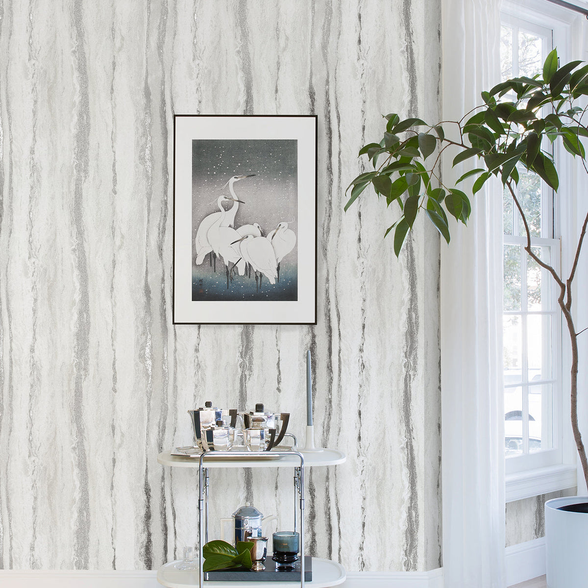 Delesse Marbled Wallpaper wallpaper detail or room view