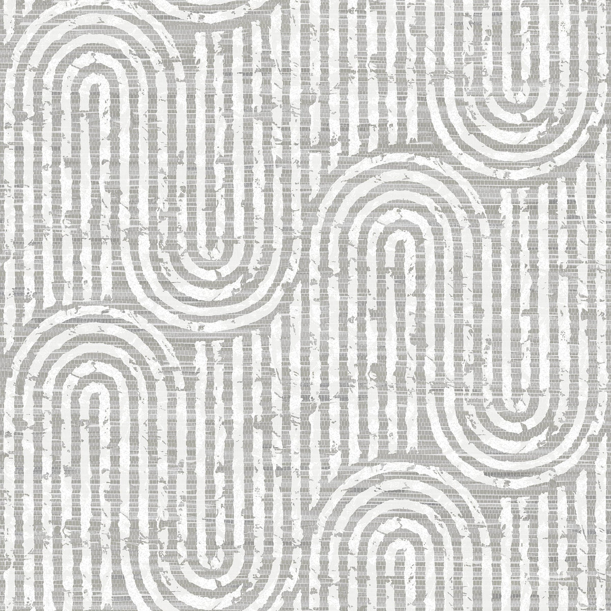 Trippet Zen Waves Wallpaper in Grey