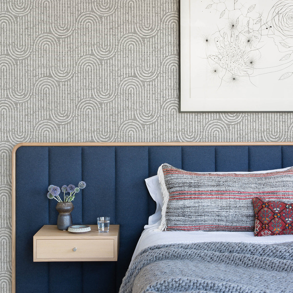 Trippet Zen Waves Wallpaper wallpaper detail or room view