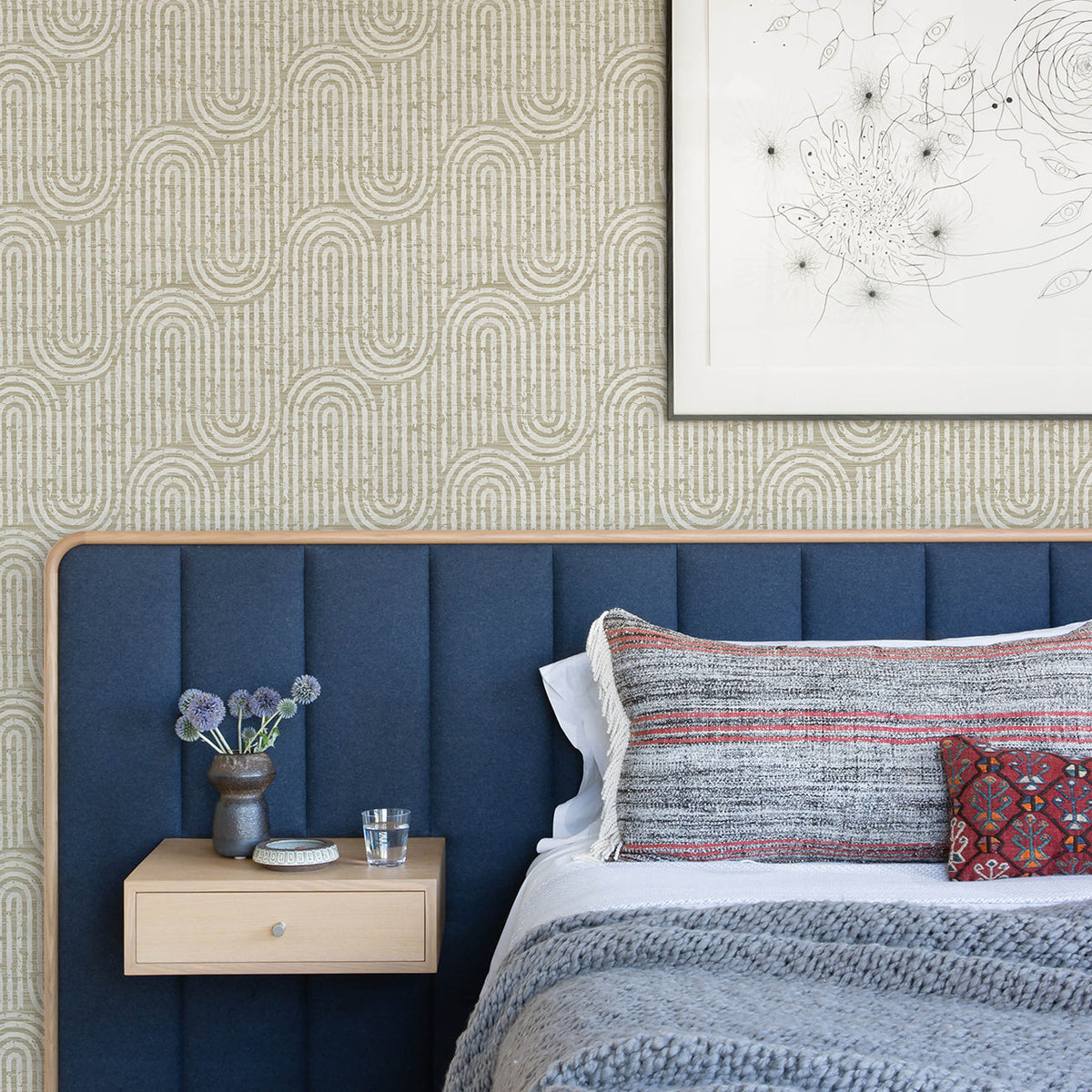 Trippet Zen Waves Wallpaper wallpaper detail or room view