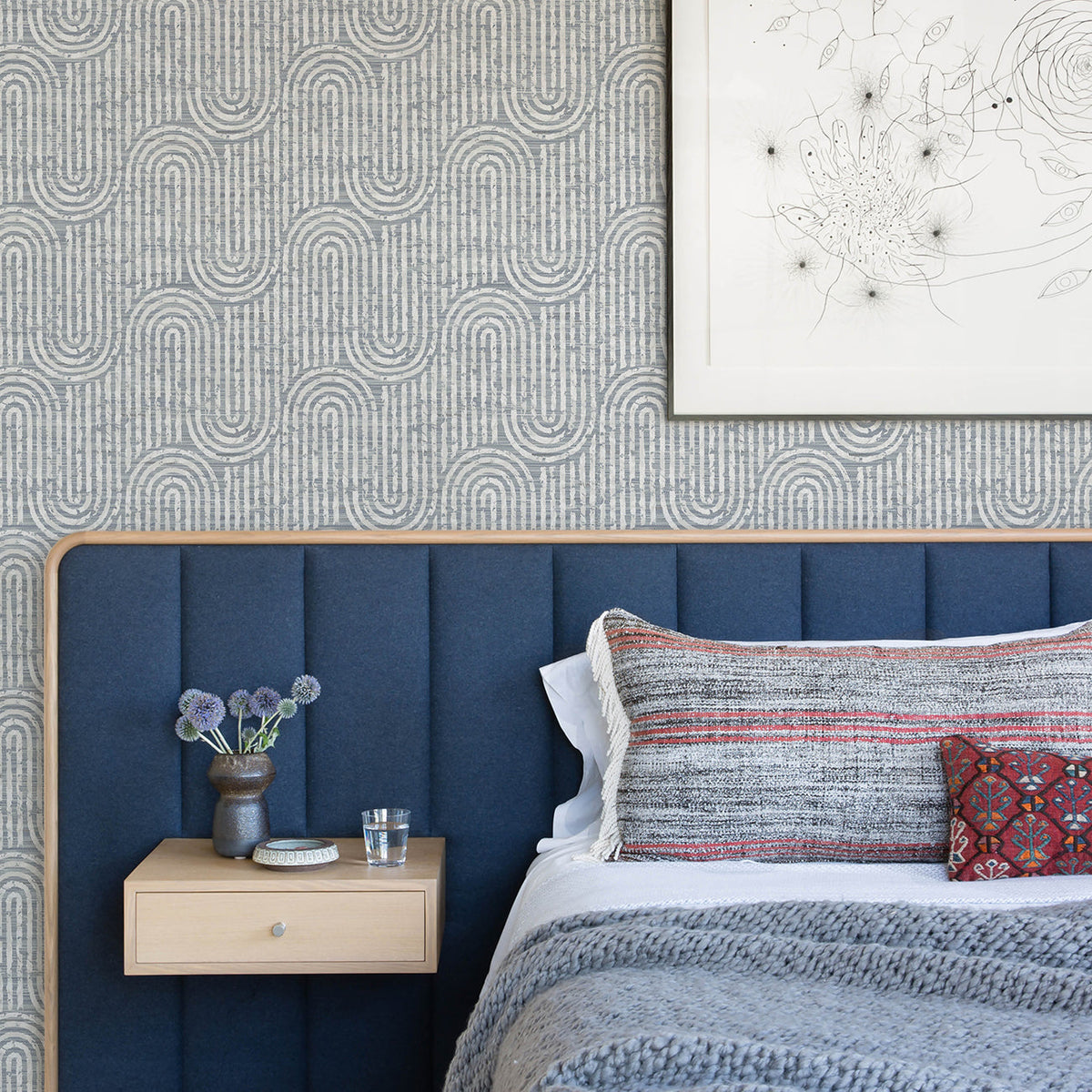 Trippet Zen Waves Wallpaper wallpaper detail or room view