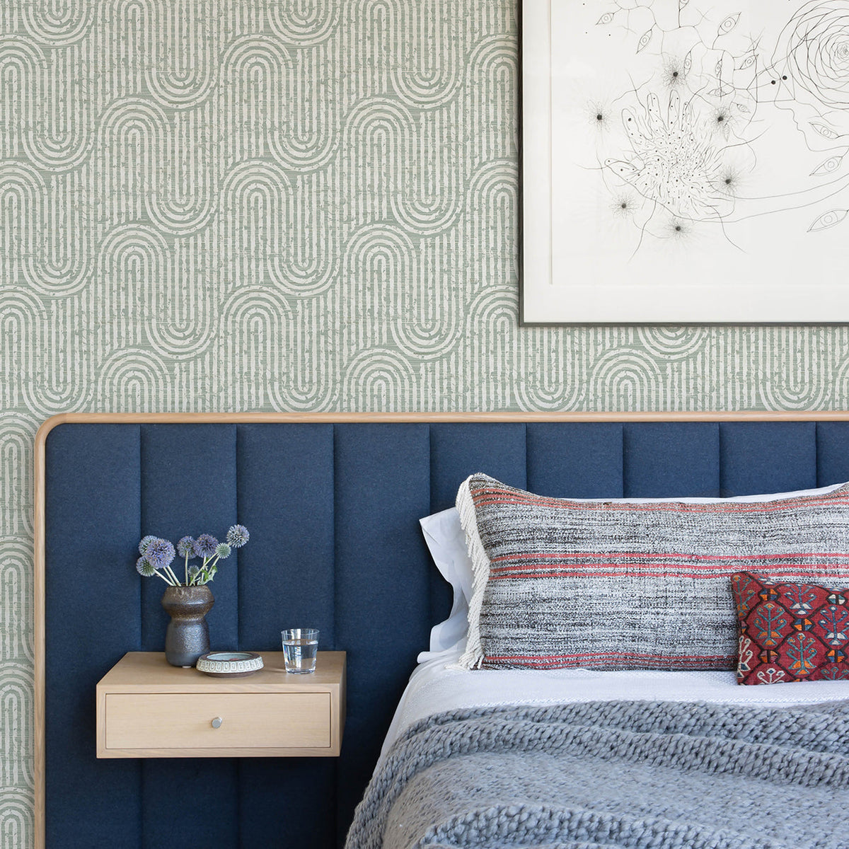 Trippet Zen Waves Wallpaper wallpaper detail or room view