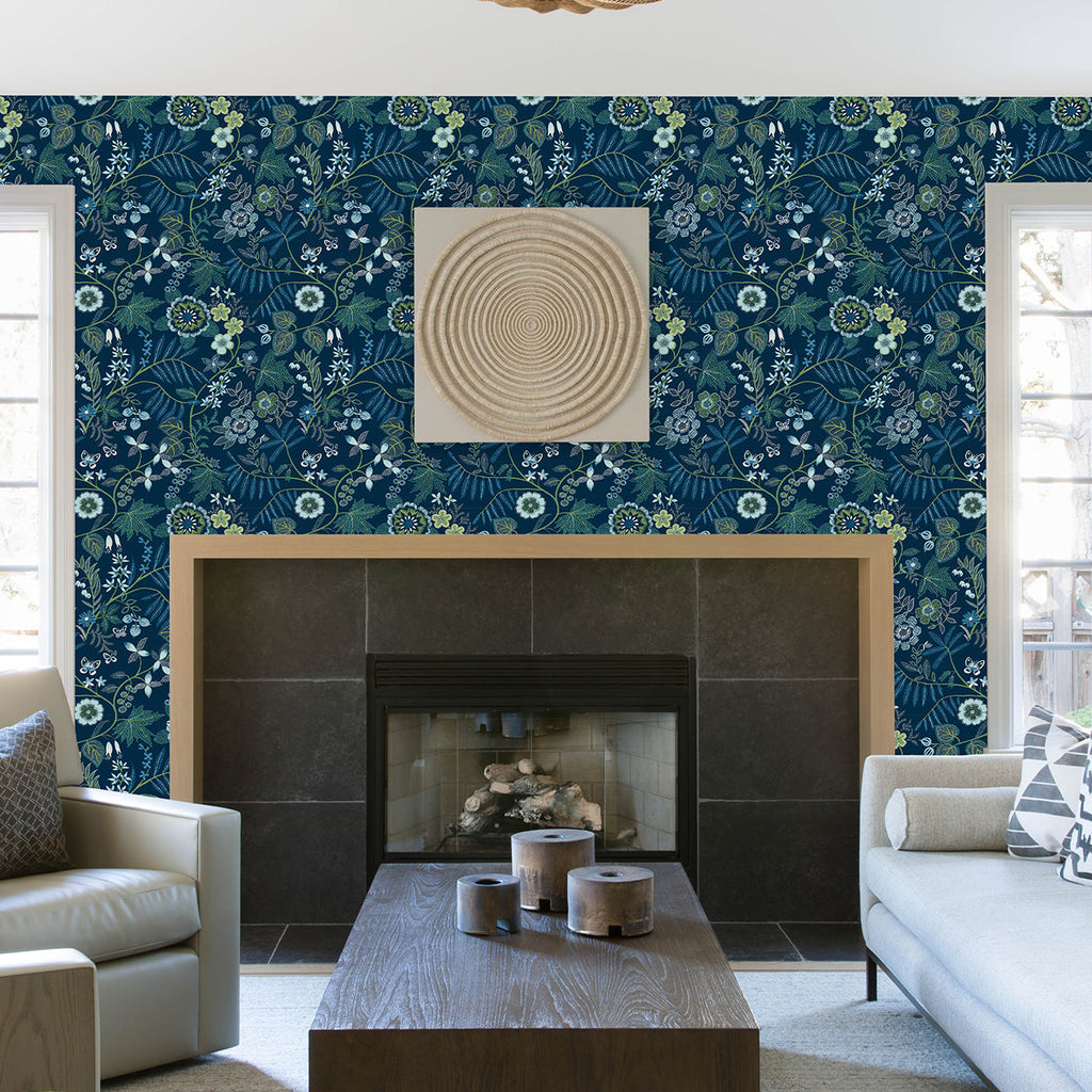 Marilyn Floral Trail Wallpaper wallpaper detail or room view