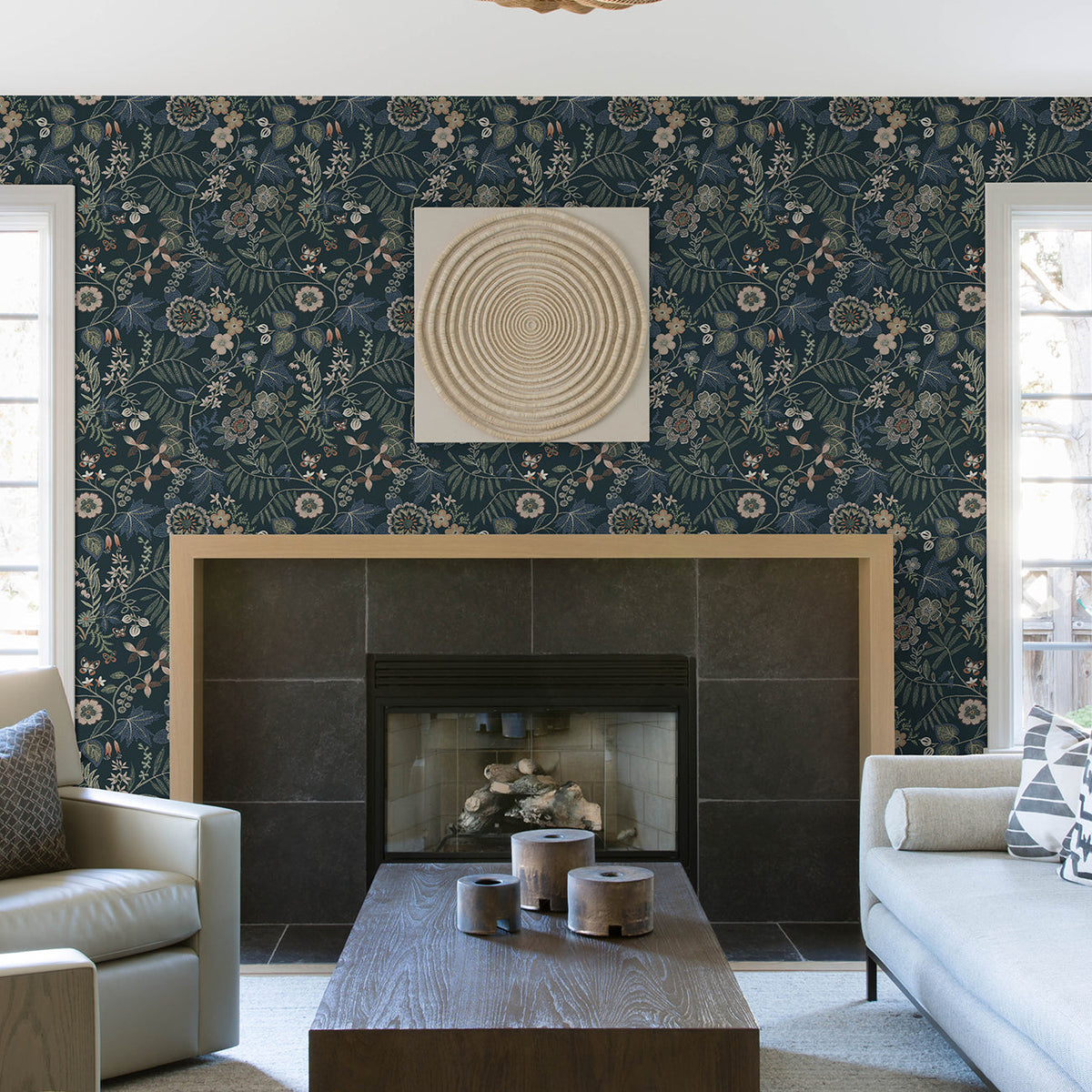 Marilyn Floral Trail Wallpaper wallpaper detail or room view