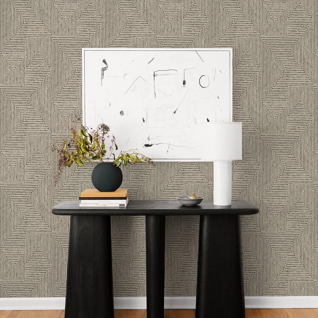 Mortenson Geometric Wallpaper wallpaper detail or room view