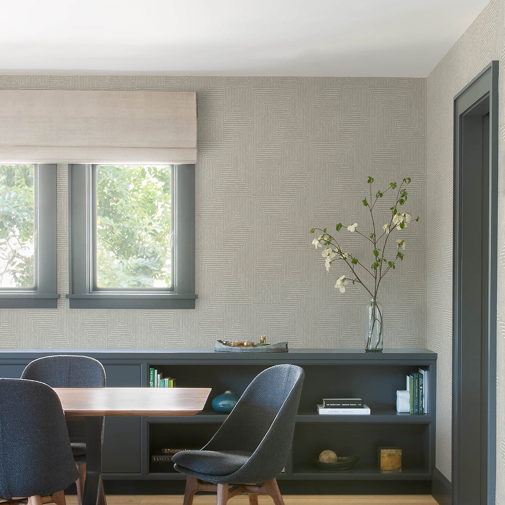 Mortenson Geometric Wallpaper wallpaper detail or room view