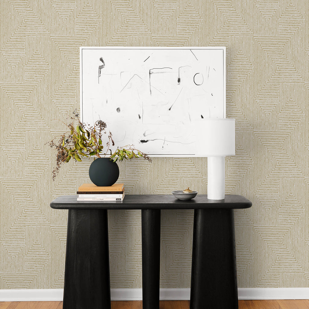Mortenson Geometric Wallpaper wallpaper detail or room view