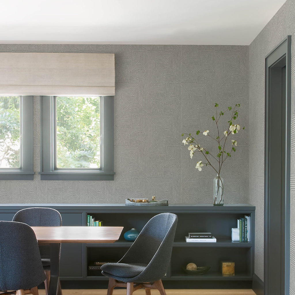 Mortenson Geometric Wallpaper wallpaper detail or room view