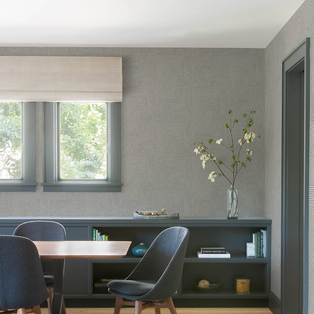 Mortenson Geometric Wallpaper wallpaper detail or room view