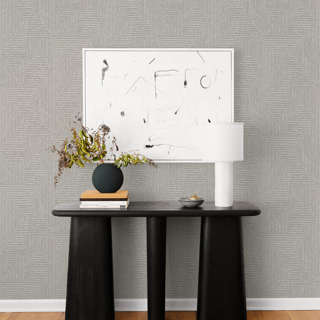 Mortenson Geometric Wallpaper wallpaper detail or room view