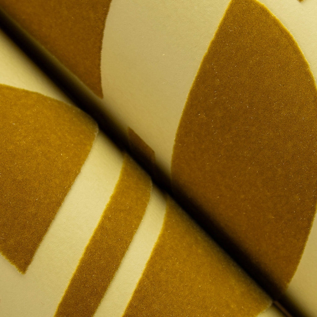 Carter Geometric Flock Wallpaper wallpaper detail or room view