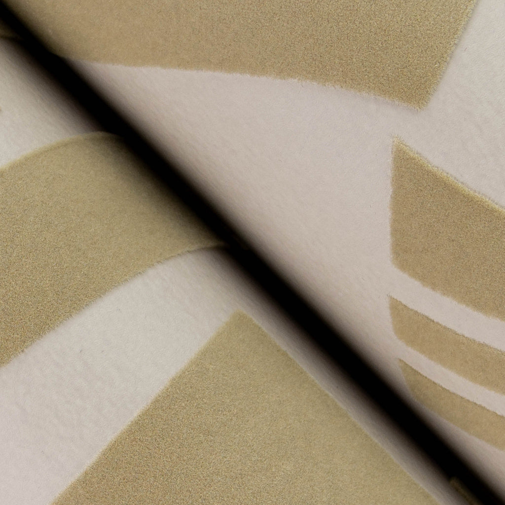 Carter Geometric Flock Wallpaper wallpaper detail or room view
