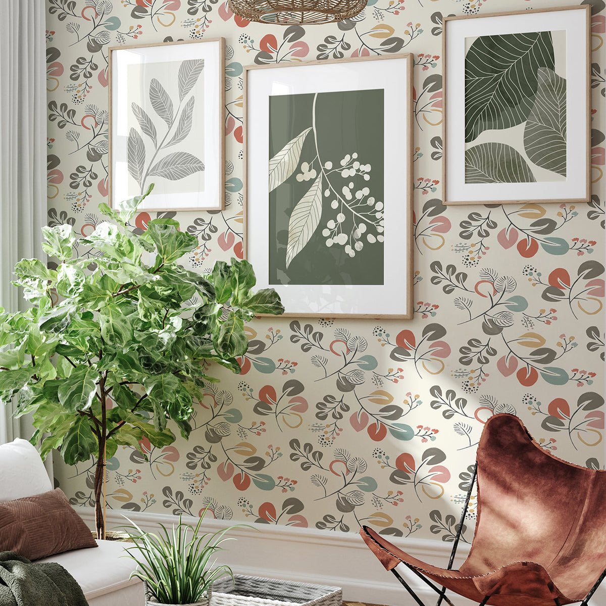 Jonah Leaf Trail Wallpaper wallpaper detail or room view
