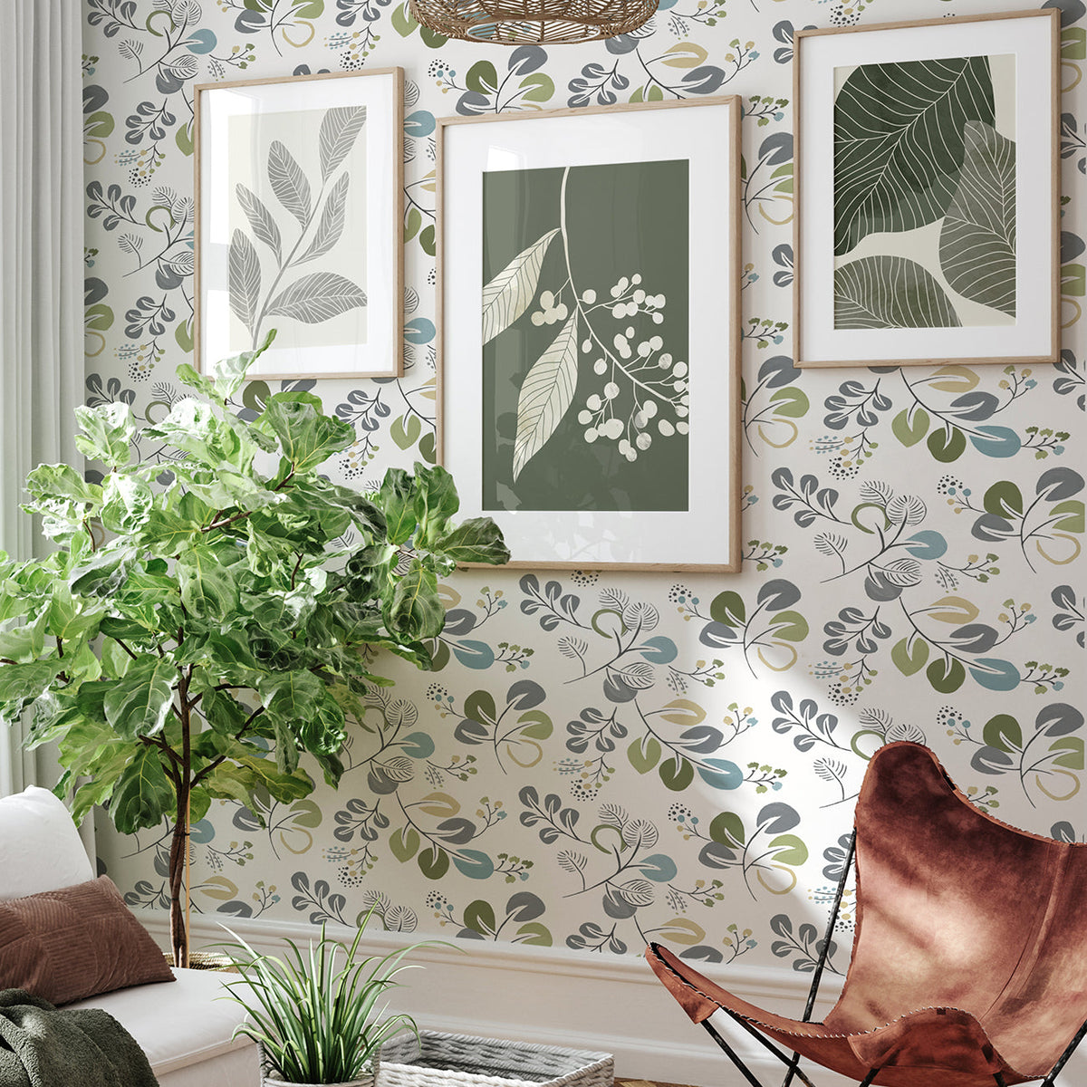 Jonah Leaf Trail Wallpaper wallpaper detail or room view