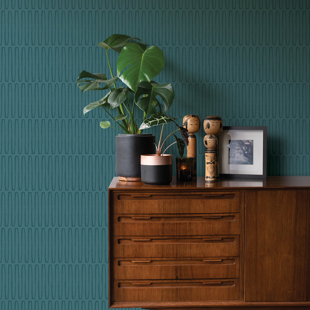 Lars Retro Wave Wallpaper wallpaper detail or room view