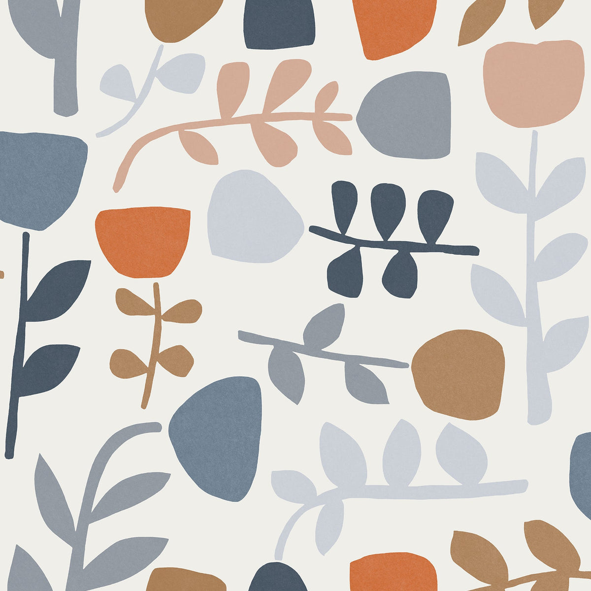 Juni Abstract Tulips Wallpaper wallpaper detail or room view