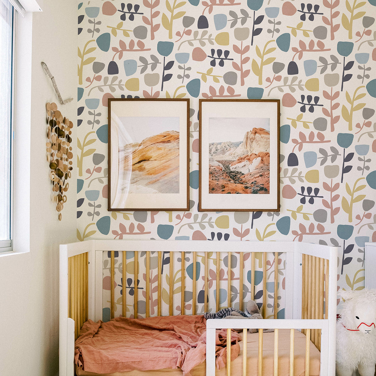 Juni Abstract Tulips Wallpaper wallpaper detail or room view