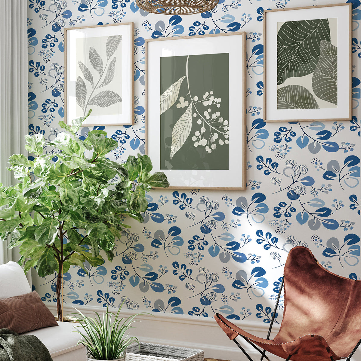 Jonah Leaf Trail Wallpaper wallpaper detail or room view