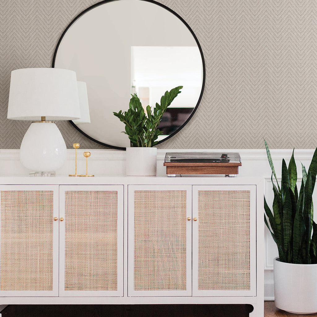 Glynn Chevron Wallpaper wallpaper detail or room view