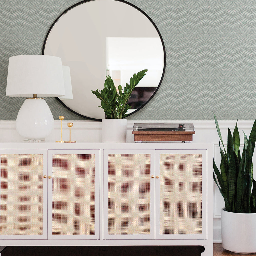 Glynn Chevron Wallpaper wallpaper detail or room view