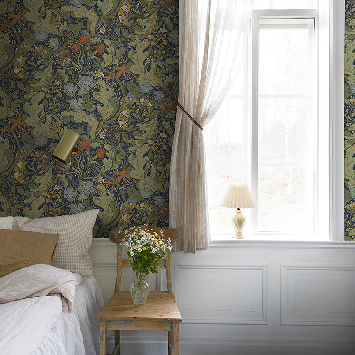 Elise Nouveau Gardens Wallpaper wallpaper detail or room view