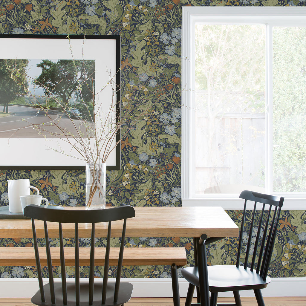 Elise Nouveau Gardens Wallpaper wallpaper detail or room view