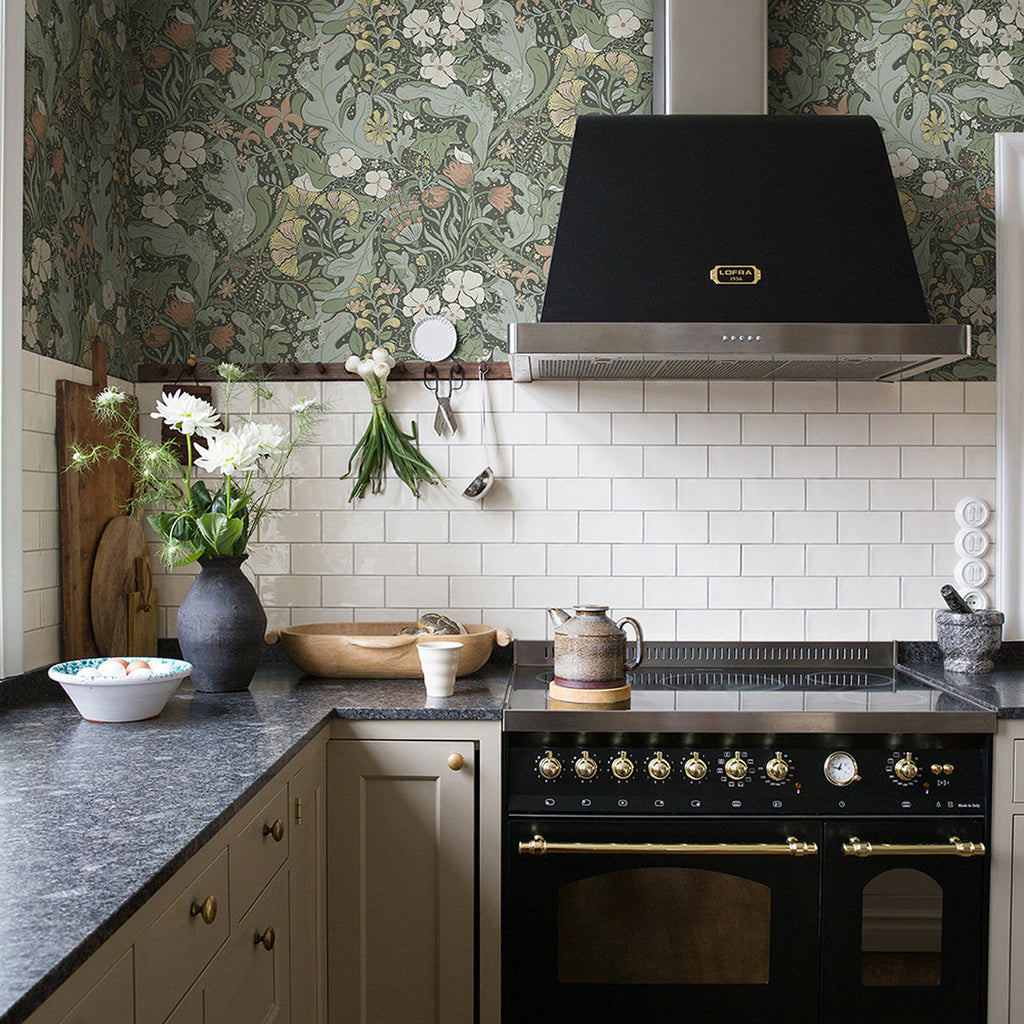 Elise Nouveau Gardens Wallpaper wallpaper detail or room view