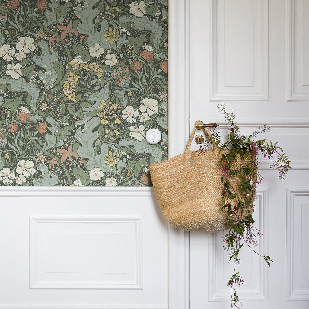 Elise Nouveau Gardens Wallpaper wallpaper detail or room view