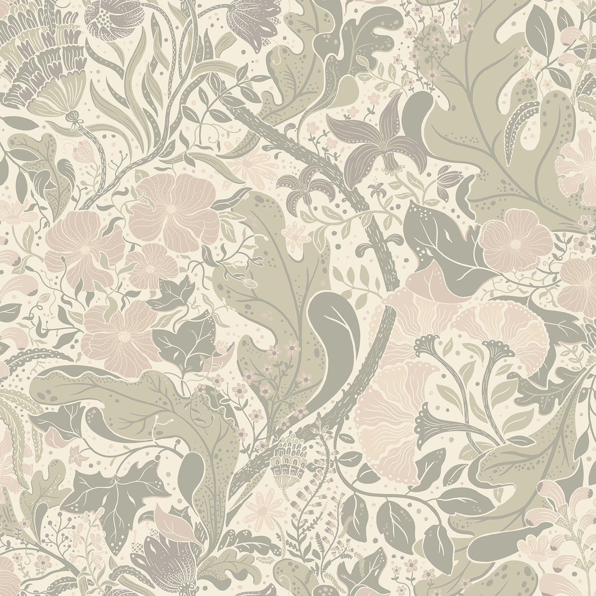 Elise Nouveau Gardens Wallpaper wallpaper detail or room view