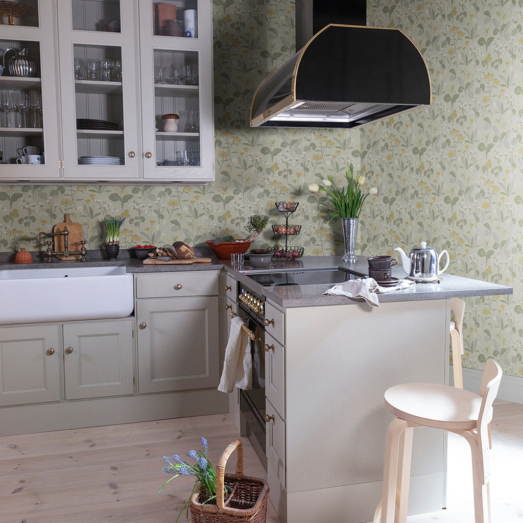 Magdalena Dandelion Wallpaper wallpaper detail or room view