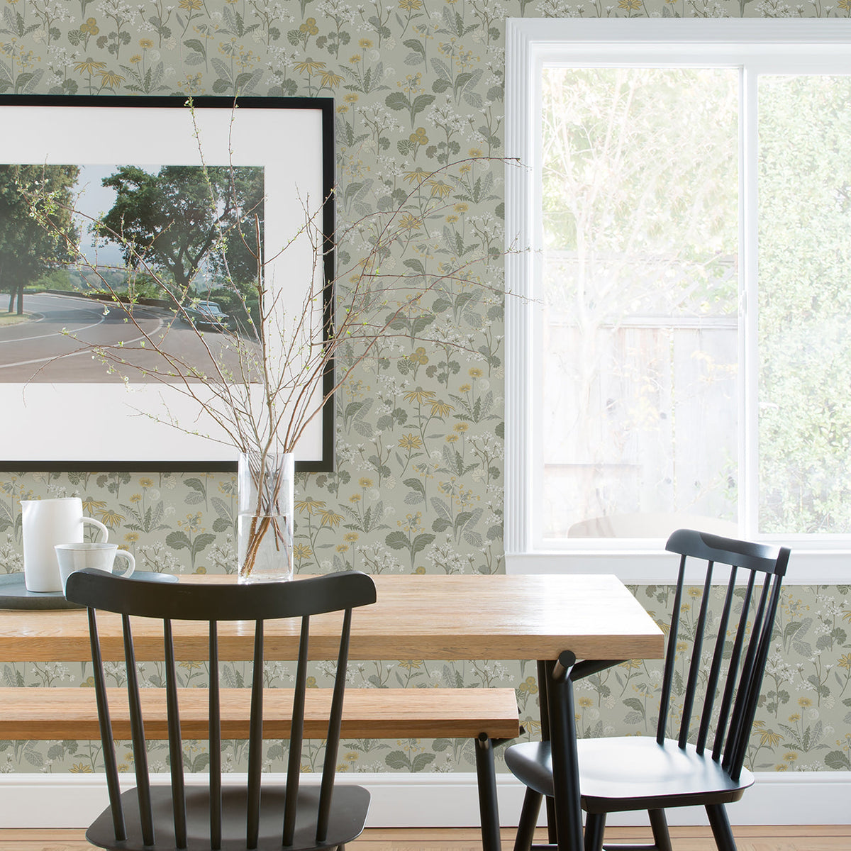 Magdalena Dandelion Wallpaper wallpaper detail or room view