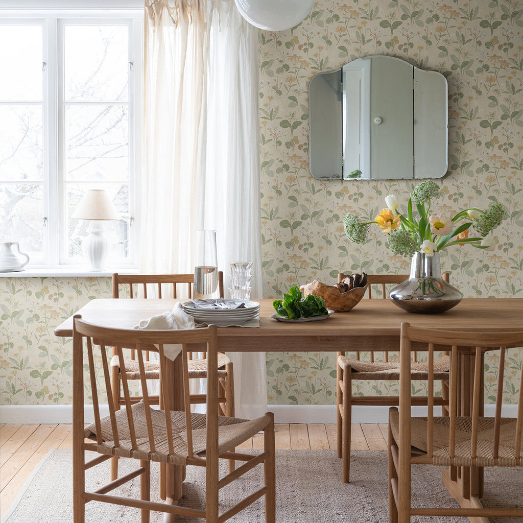 Magdalena Dandelion Wallpaper wallpaper detail or room view