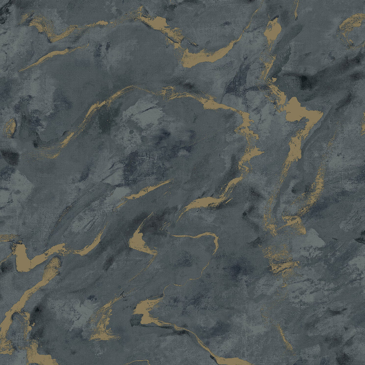 Silenus Marbled Wallpaper in Denim