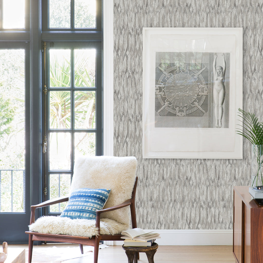 Kintana Abstract Trellis Wallpaper wallpaper detail or room view