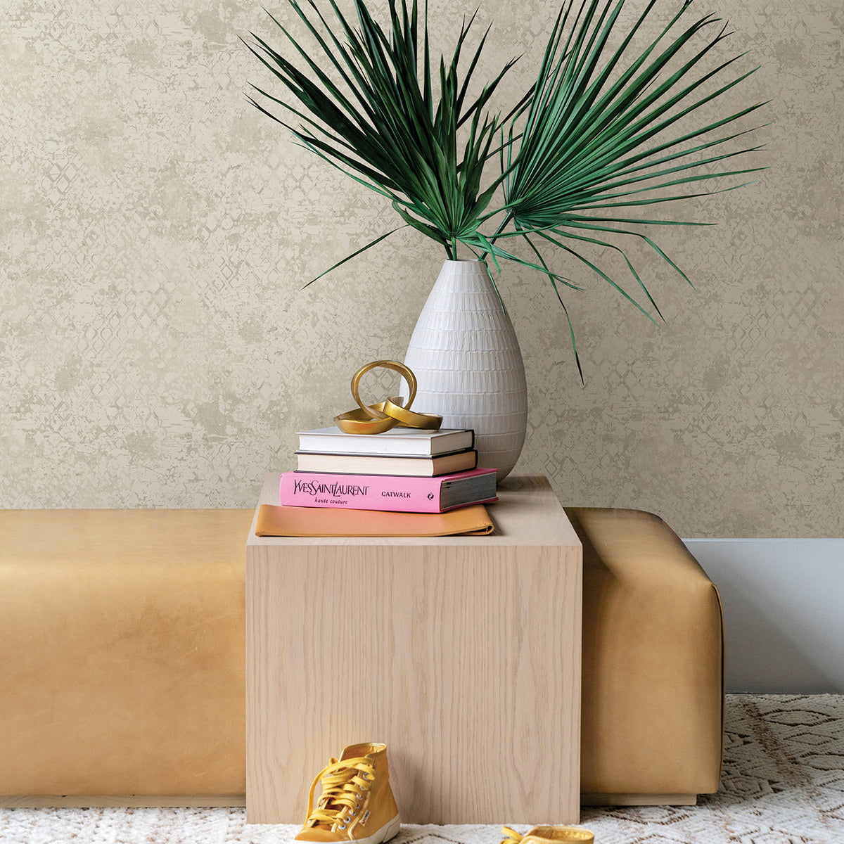Zilarra Abstract Snakeskin Wallpaper wallpaper detail or room view
