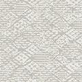 Helene Glitter Geometric Wallpaper in Silver