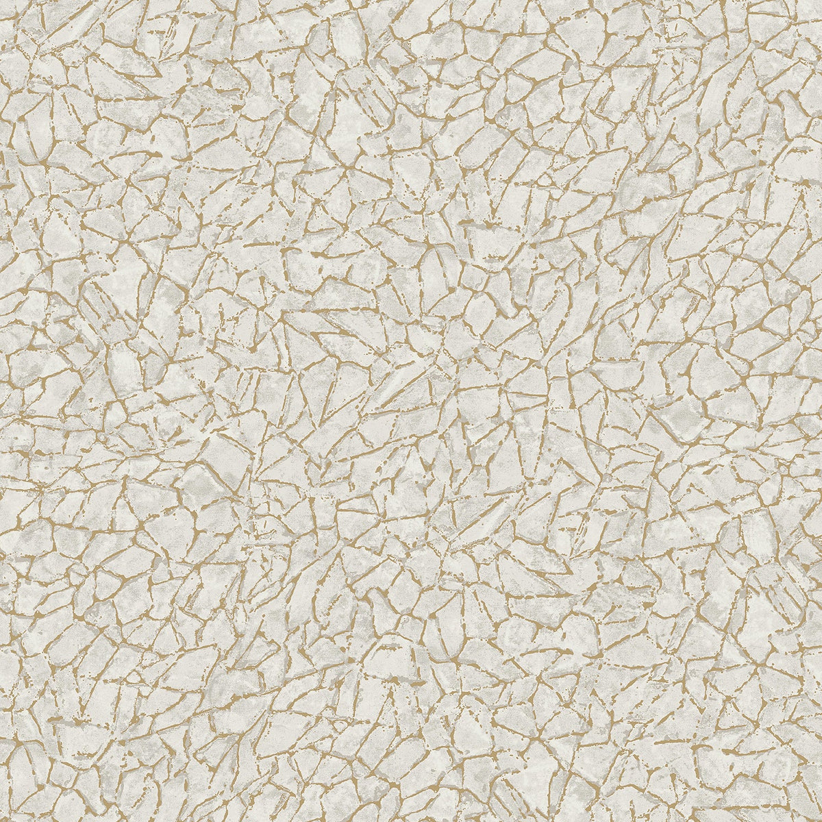 Soma Metallic Crackling Wallpaper in Silver