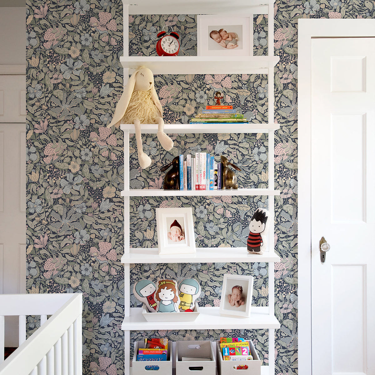 Midsommar Floral Medley Wallpaper wallpaper detail or room view