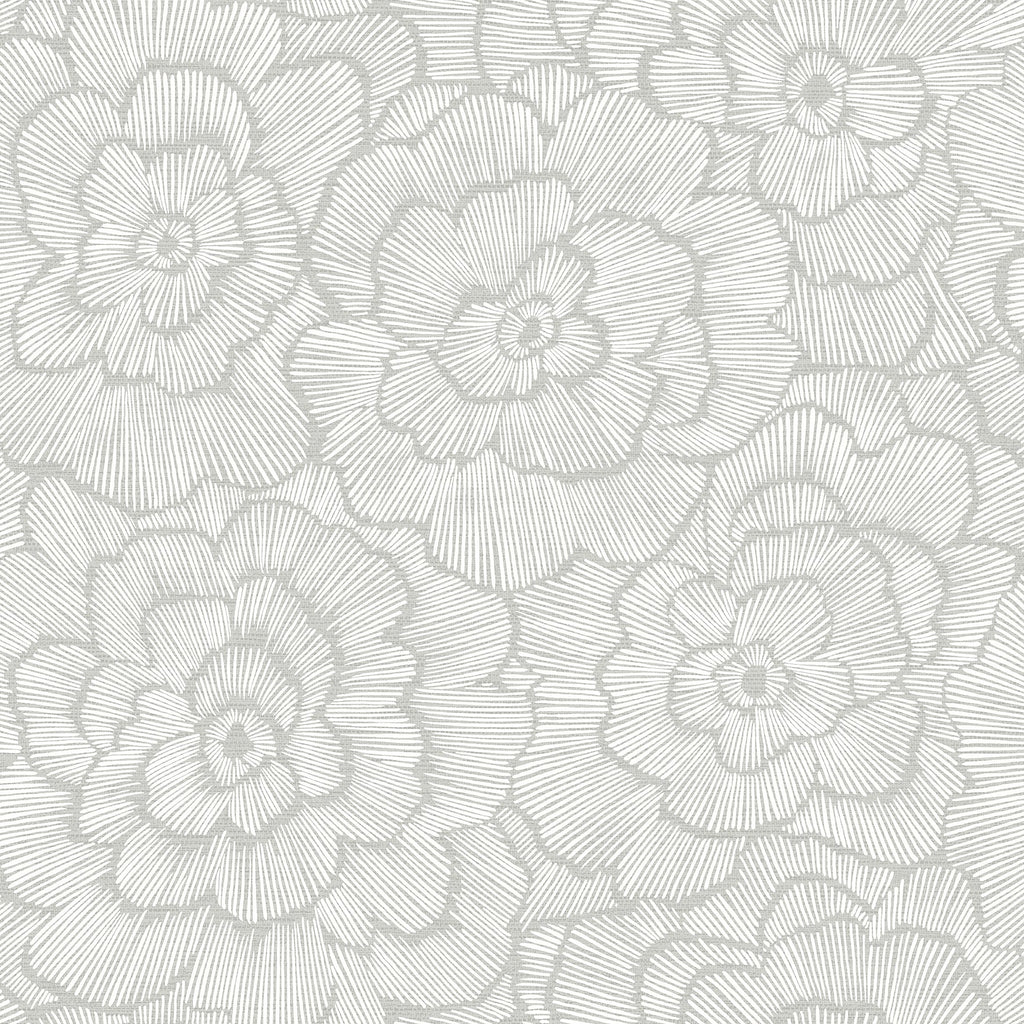 Periwinkle Textured Floral Wallpaper wallpaper detail or room view