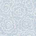 Periwinkle Textured Floral Wallpaper in Blue