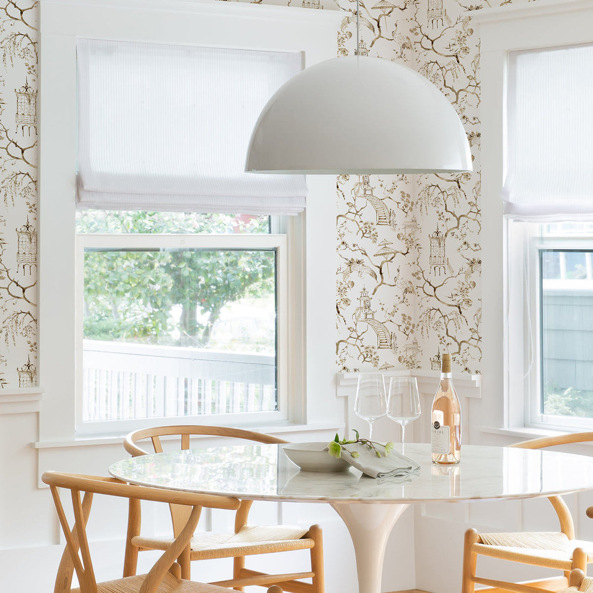 Serena Chinoiserie Wallpaper wallpaper detail or room view