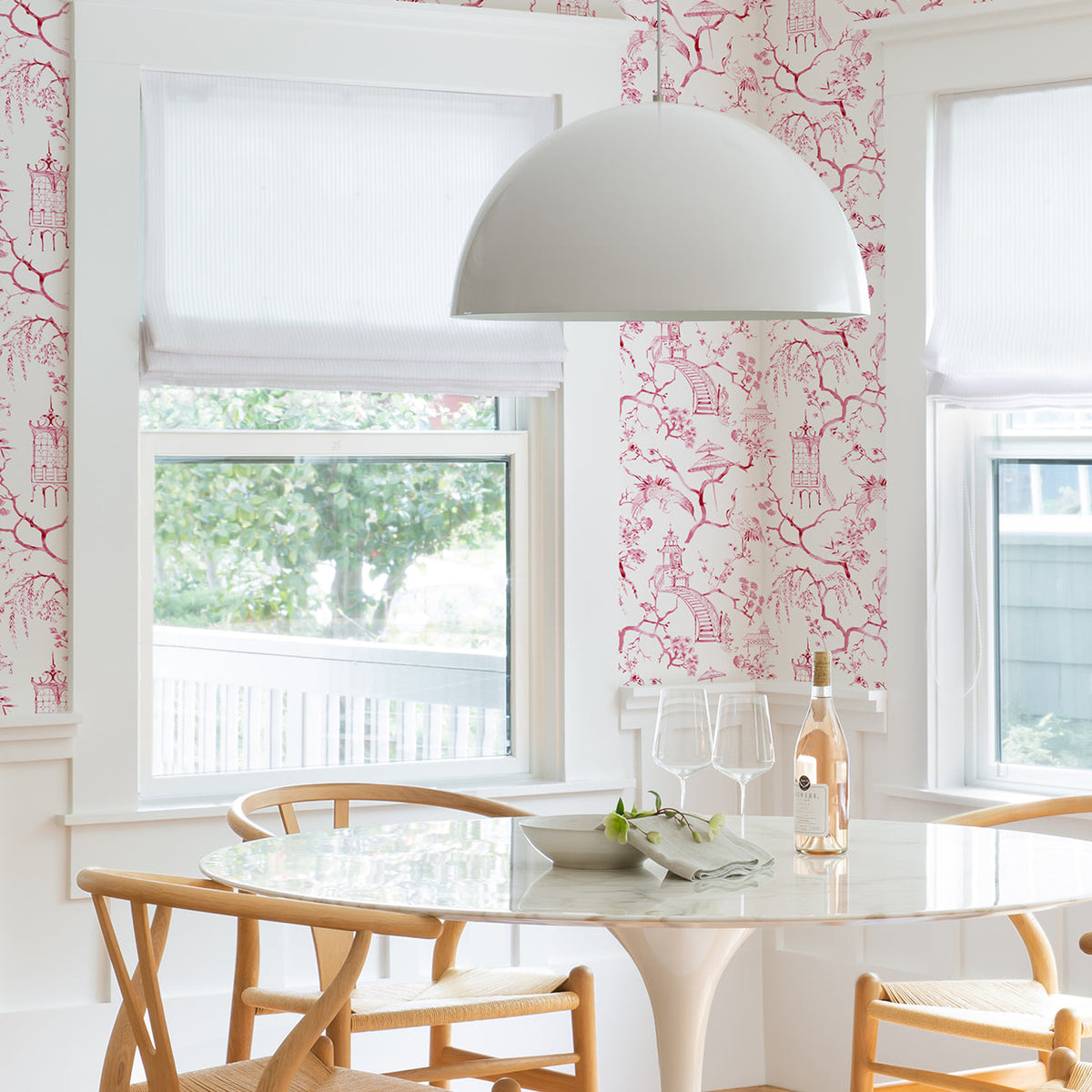 Serena Chinoiserie Wallpaper wallpaper detail or room view